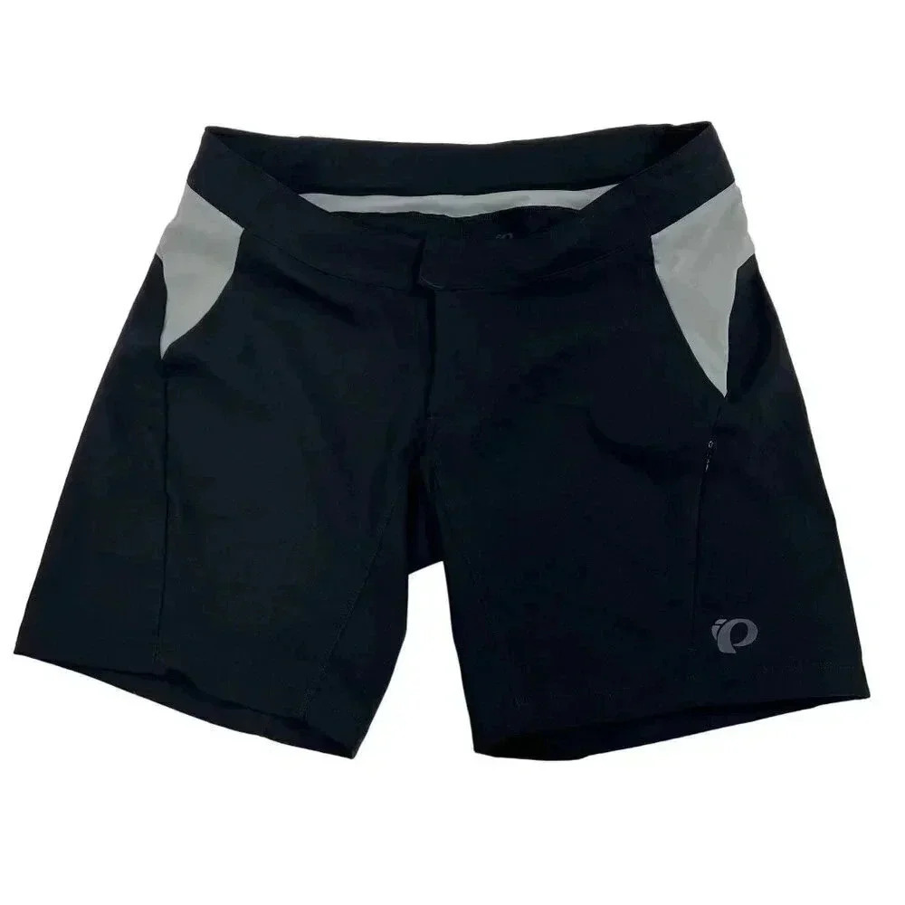 Pearl Izumi Womens M Mountain Trail Bike Cycling Shorts Black & Gray Athleisure
